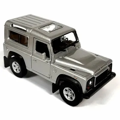 1/38 Scale Die Cast SILVER Land Rover Defender - Model Toy Car - Diecast Gift • £12.99