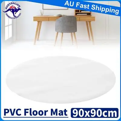 $24.98 • Buy 90cm Chair Mat Carpet Floor Protectors PVC Home Office Room Computer Work Mats