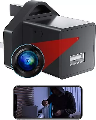 Spy Camera 1080P HD WiFi With Motion Detection Remote App Control Micro Small*UK • £28.99