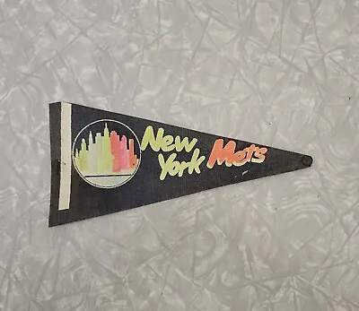 Vintage 1960s New York Mets Felt Mini Pennant ~ 4  X 8.5  • $24