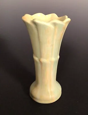 Camark Bud Vase With Flowing Matte Glaze • $45