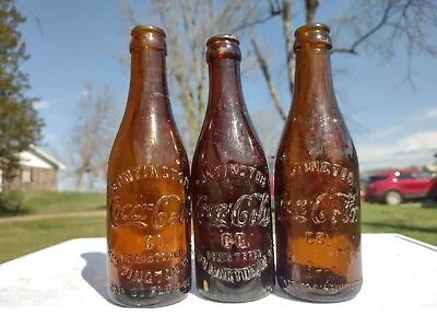 Lot Of 3 Straight Sided Coca Cola/Coke Bottles From Huntington West Virginia • $140