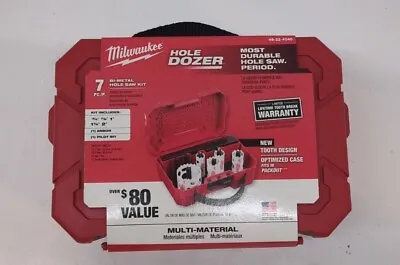 Milwaukee 49-22-4040 Hole Dozer Bi-Metal Hole Saw Kit (7-Piece) New • $19.99