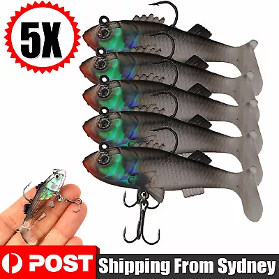$8.98 • Buy 5X Vibe Lure Soft Plastics 80mm Jewfish Lure Flathead Lure Bream Lure Snapper AU