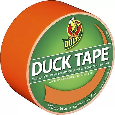 Duck Brand 1265019 Color Duct Tape Neon Orange 1.88 Inches X 15 Yards Single • $7.19