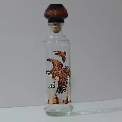 Vintage Cabin Still Whiskey Liquor Decanter Sportsman Pheasants Quail • $16