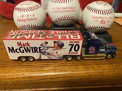 Mark McGwire Home Run Record Baseball Set. BONUS Trailer And Cardinal Baseball • $14
