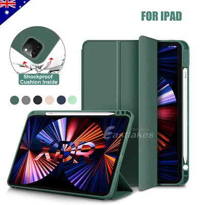 $19.95 • Buy For Apple IPad Air 10.9 IPad Pro 11 12.9 Case Smart Cover With Pencil Holder