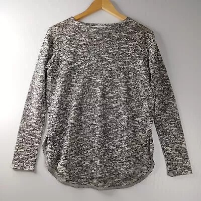 Viktoria & Woods Womens Size 2 Grey Open Sides Long Sleeve Knit Pullover Jumper • $29.07