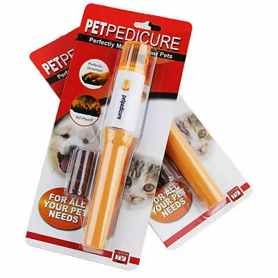 Dog Cat Electric Nail Grooming Grinder Safe Trimmer Clipper Nail File Pet Claw • £4.13