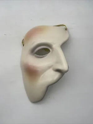 Vintage 1988 Clay Art Phantom Of The Opera Hand Made Ceramic Mask • $30