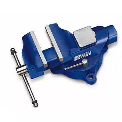 Irwin Quick Grip 5 Inch Heavy Duty Workshop Vise Workshop Bench Vise Blue Steel • $132.62