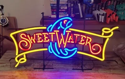 Large Sweetwater Brewing Rainbow Trout Led Sign-lighted-bar-beer-ale-atlanta • $125