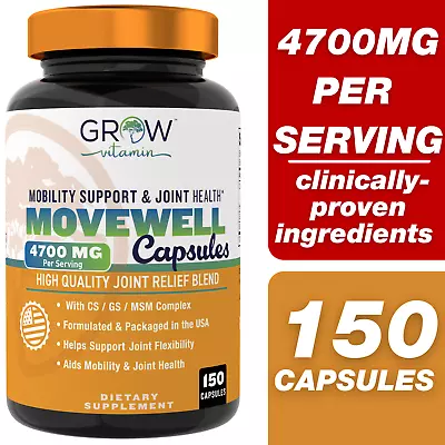 Grow Vitamin Triple Action Joint Health 150 Capsules. Compare To Move Free Ultra • $25