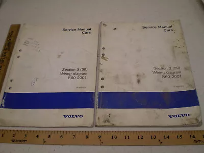 2001 Volvo Service Manual Section 3 (39) Wiring Diagram S60 SET Of 2 Repair Book • $22.20