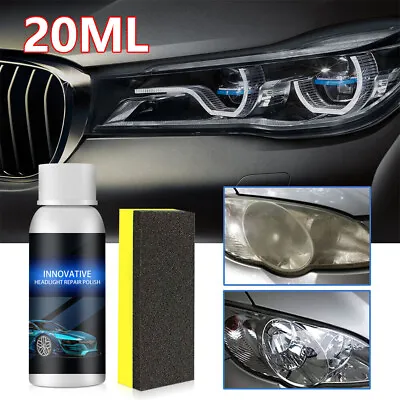 $6.89 • Buy Headlight Cover Len Restorer Cleaner Repair Liquid Polish Car Accessories 20ml