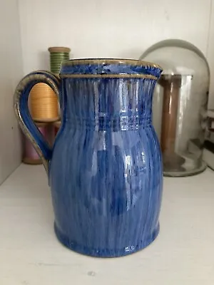 £15 • Buy Lovatts Langley Mill Marlborough Blue Drip Glaze Pottery Jug 1930’s No. 303679