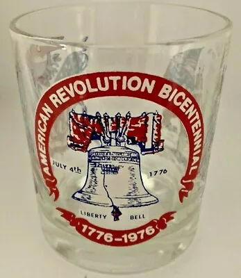 Vintage AMERICAN REVOLUTION BICENTENNIAL  Rock Glass 1776-1976 • $7.99