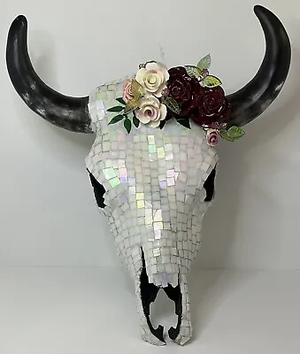 Artistic Mosaic Steer Skull • $600