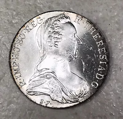 1780 Austria Maria Theresa Silver Restrike Thaler Coin • $35