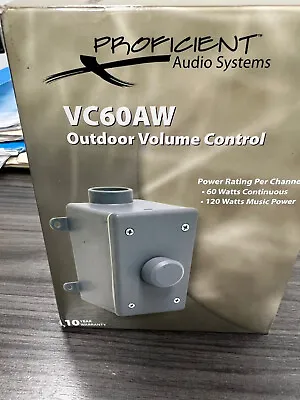 $42.50 • Buy Proficient Audio VC60AW Outdoor Volume Control NEW FREE SHIPPING!