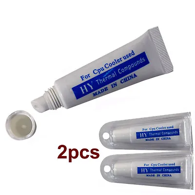 2Pcs Thermal Grease Paste Compound Tube 31G - PC CPU Processor Heatsink Cooling • £3.75