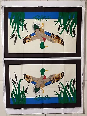 Rainbow Creations #8074 Mallard Duck Fabric Panel • $13.98