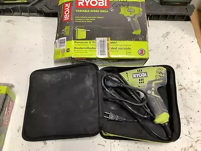 RYOBI D43K Variable Speed Drill 3/8 Inch 5.5 Amp Motor With Bag • $21.99