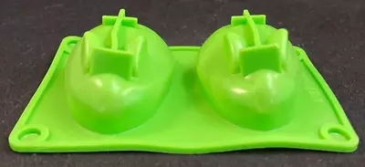 Short Ear Bunny Rabbit - Silicone Mold - 2 Cavity - 3 1/8  X 4 3/4  X 1  - Green • $2.99