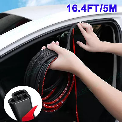$8.99 • Buy 5M Car Door Trunk Seal Strip L Shape Weather Strip Edge Decoration Accessories
