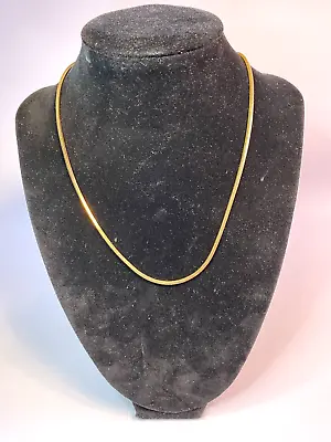 Vintage 18k Gold Fill GF Choker Necklace 16.5  & 10.2 Grams • $28