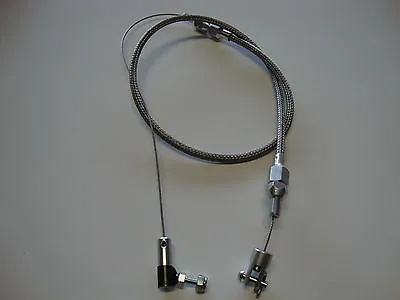 36 Throttle Cable Stainless Steel 24  Housing  Hot Rod Street Rod Rat Rod #6054 • $26.99