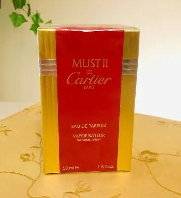 Must II 2 De Cartier Perfume Eau De Parfum Spray 1.6 OZ Rare Vintage NIB SEALED! • $599.99