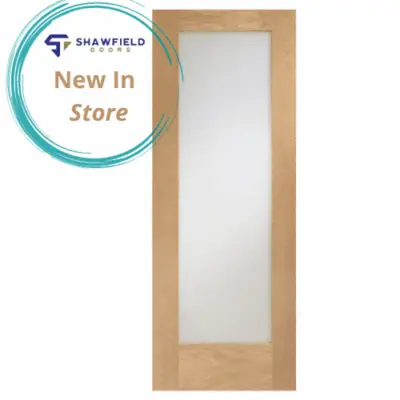 Pattern 10 1 Light Oak Clear Safety Glass Internal Door - Up To 12mm Trim • £120