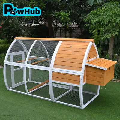 PawHub Xl Large Wooden Rabbit Hutch Chicken Coop Ferret Cage With Run Tray Arc • $279