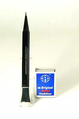 Old Advertising Swivel Pencil XXL Black + White Dot Bakelite Refill 1.18 Mm. (2X47) • £28.83