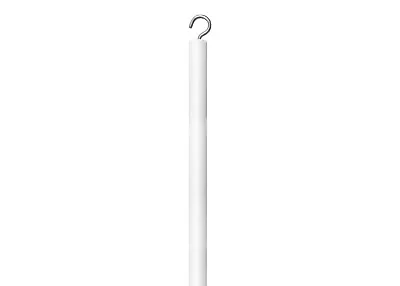 White Wood Blinds Wand Round End Control Rod C Hook 1-3 Pack 12-48“ • $16.55