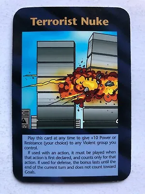 Illuminati New World Order Card Game - Terrorist Nuke Card - Limited • $49.99