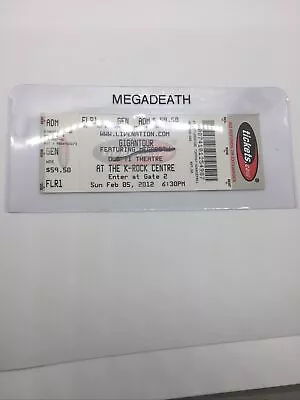 Megadeath Full Concert Ticket GIGANTOUR Canada.............   {{FREE SHIPPING}}  • $17