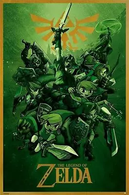 The Legend Of Zelda : Link - Maxi Poster 61cm X 91.5cm New And Sealed • £8.99