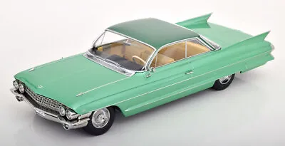 KK Scale 1:18 CADILLAC SERIES 62 COUPE DEVILLE 1961 LIGHT GREEN METALLIC • £92.40