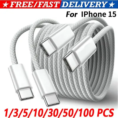For IPhone 15 Pro Max USB-C To USB-C Cable Fast Charger Lot Type C Charging Cord • $235.99