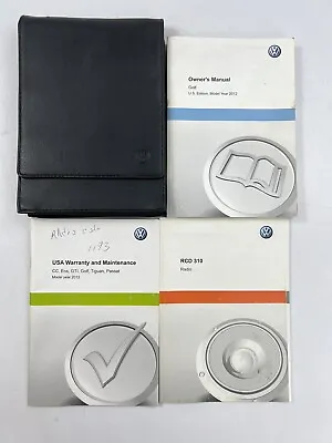 2012 Volkswagen Golf Owners Manual With Case & Booklets OEM Free Shipping! • $35.99
