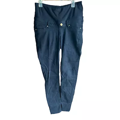 H&M MAMA Super Slim-fit Pants Maternity Black Jeans - Size 4  • $12