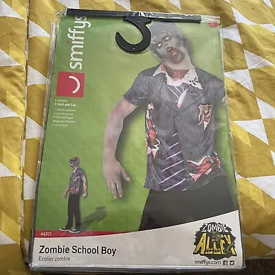 £9.99 • Buy Smiffys Men School Boy Zombie Costume, Grey, L - Size 42 -44 UK NEW