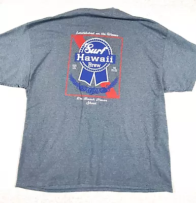 Coastal Classics T-shirt Men 2XL Surf Hawaii Brew Maui Gray Short Sleeve Cotton • $19.95