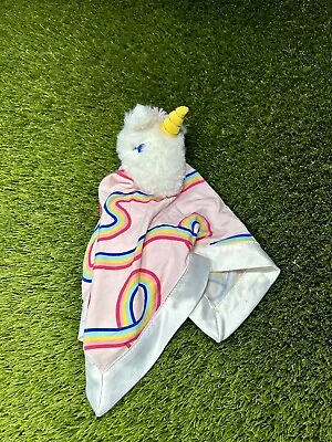 Magnetic Me Super Soft Modal Unicorn Baby Security Blanket Lovey Satin Lined • $20