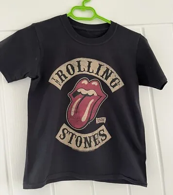 Child’s - Black -Rolling Stones - T-Shirt - Size XS • £1.99