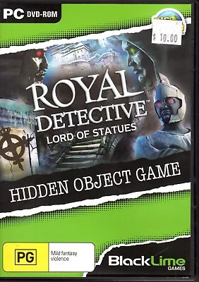 ROYAL DETECTIVE - LORD OF STATUES HIDDEN OBJECT PC DVD-ROM GAME Blacklime #55 • $9.99