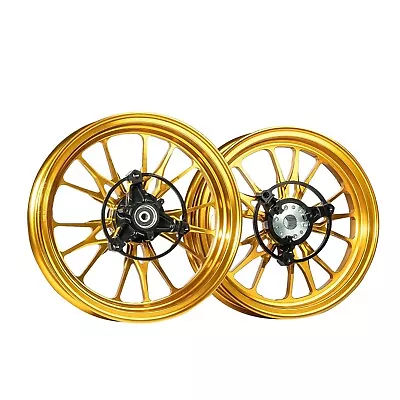 Forged Aluminum Alloy Rims Wheels For Yamaha Zuma 125 2022-2024 - Gold Color • $939.32